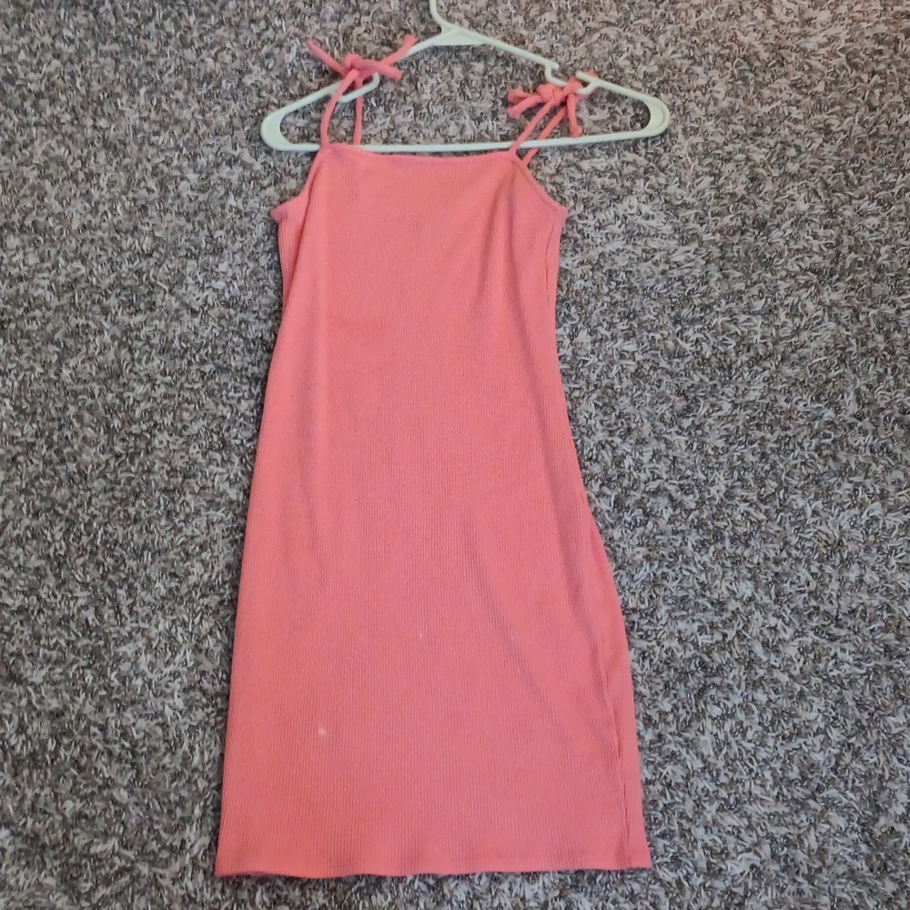 Peach mini dress